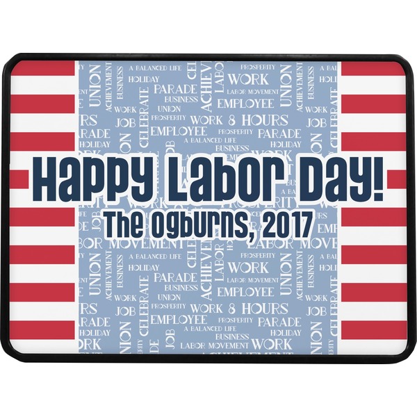 Labor Day Rectangular Car Hitch Cover w/ FRP Insert