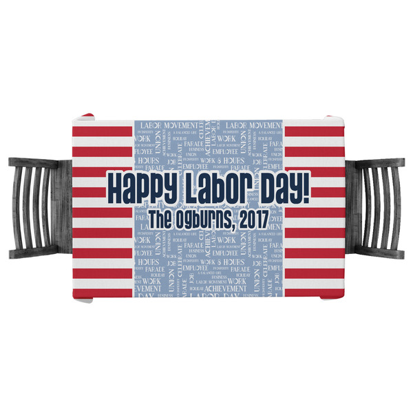 Custom Labor Day Tablecloth - 58"x58" (Personalized)