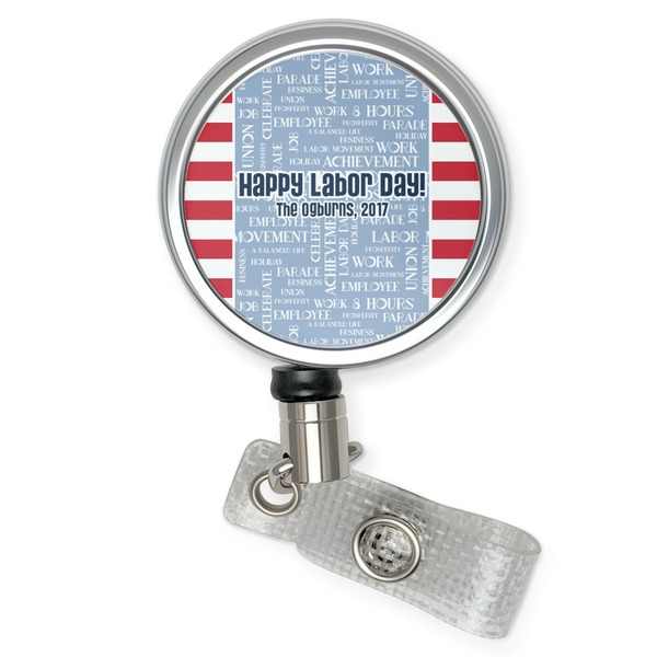 Custom Labor Day Retractable Badge Reel (Personalized)