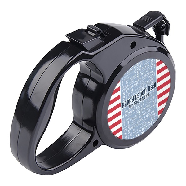 Labor Day Retractable Dog Leash - Angle