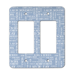 Labor Day Rocker Style Light Switch Cover - Two Switch