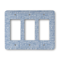 Labor Day Rocker Style Light Switch Cover - Three Switch