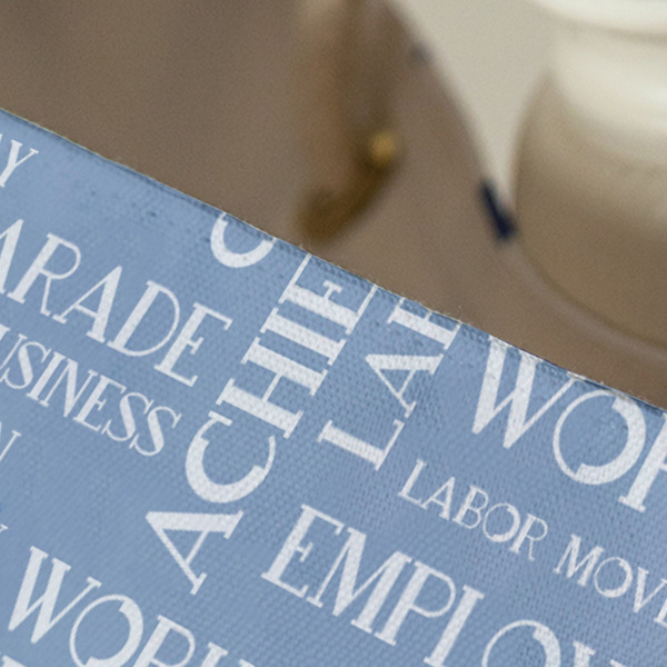 Labor Day Large Rope Tote - Close Up View