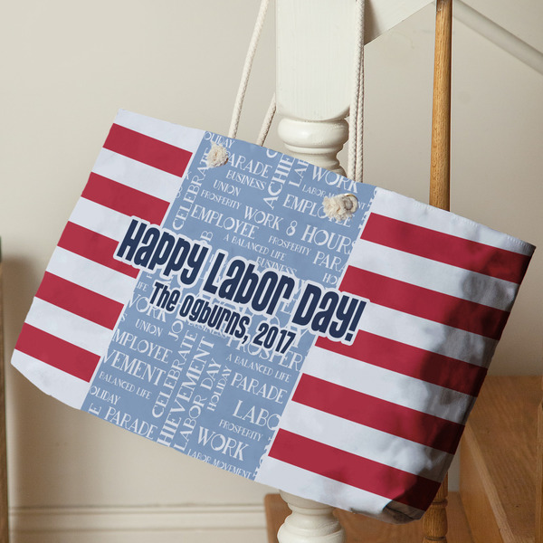 Labor Day Large Rope Tote - Life Style