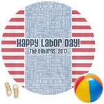 Labor Day Round Beach Towel (Personalized)