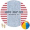 Labor Day Round Beach Towel (Personalized)