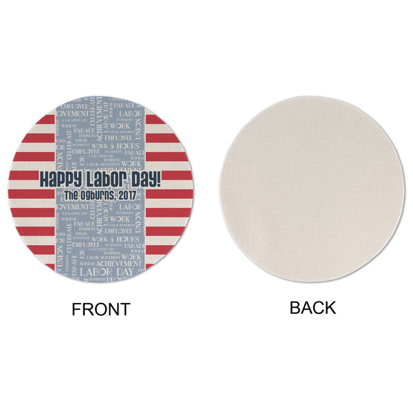 Labor Day Round Linen Placemats - APPROVAL (single sided)