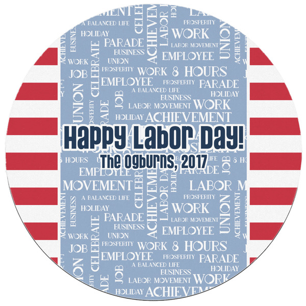 Labor Day Round Mousepad - APPROVAL