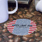 Labor Day Round Paper Coaster - Front