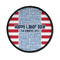 Labor Day Iron On Round Patch w/ Name or Text