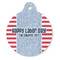 Labor Day Round Pet ID Tag - Large - Front