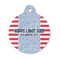 Labor Day Round Pet ID Tag - Small (Personalized)