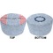 Labor Day Round Pouf Ottoman (Top and Bottom)