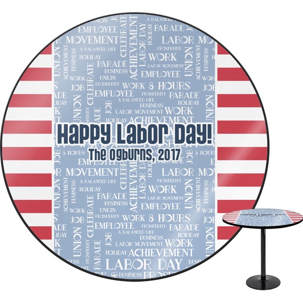 Custom Labor Day Round Table - 30" (Personalized)