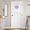 Labor Day Round Wall Decal on Door