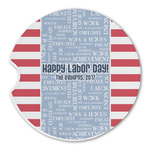Labor Day Sandstone Car Coaster - Single (Personalized)
