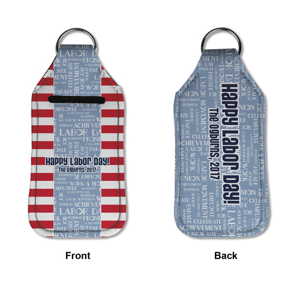 Labor Day Sanitizer Holder Keychain - Large APPROVAL (Flat)