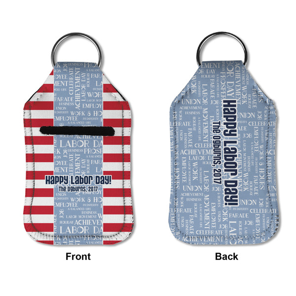 Labor Day Sanitizer Holder Keychain - Small APPROVAL (Flat)