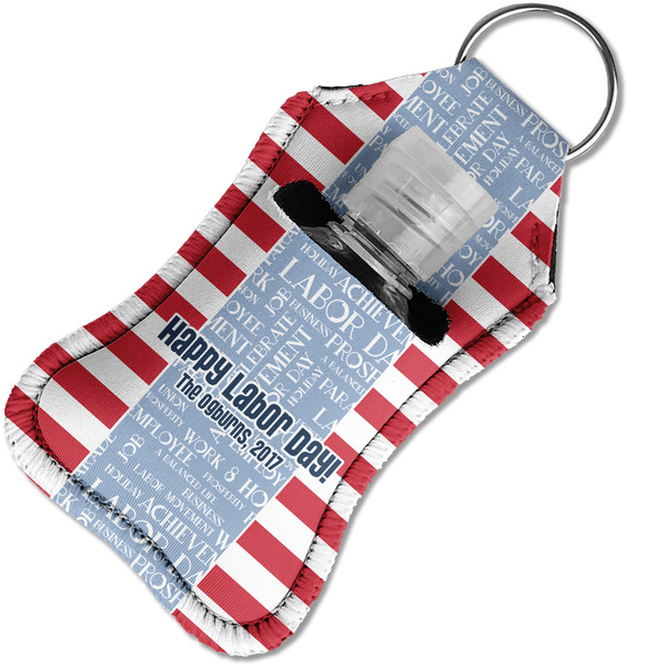 Labor Day Sanitizer Holder Keychain - Small in Case