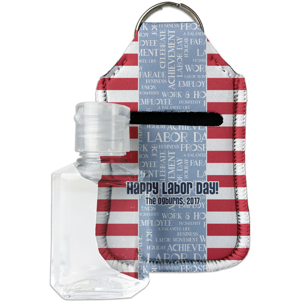 Custom Labor Day Hand Sanitizer & Keychain Holder - Small (Personalized)