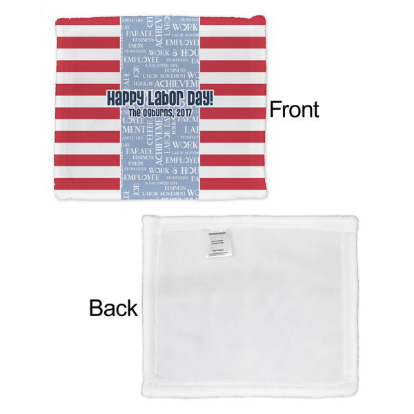 Labor Day Security Blanket - Front & White Back View