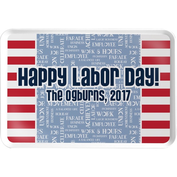 Custom Labor Day Serving Tray (Personalized)