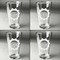 Labor Day Set of Four Engraved Beer Glasses - Individual View