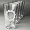 Labor Day Set of Four Engraved Pint Glasses - Set View