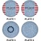 Labor Day Set of Lunch / Dinner Plates (Approval)