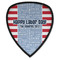 Labor Day Iron on Shield Patch A w/ Name or Text