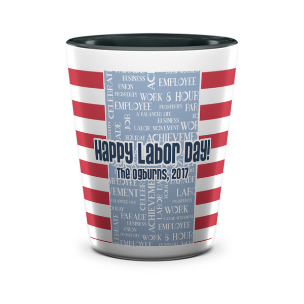 Labor Day Shot Glass - Two Tone - FRONT
