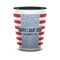 Labor Day Ceramic Shot Glass - 1.5 oz - Two Tone - Single (Personalized)