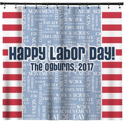 Labor Day Shower Curtain - Custom Size (Personalized)