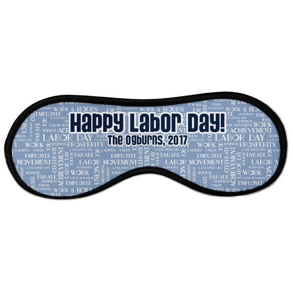 Custom Labor Day Sleeping Eye Masks - Large (Personalized)
