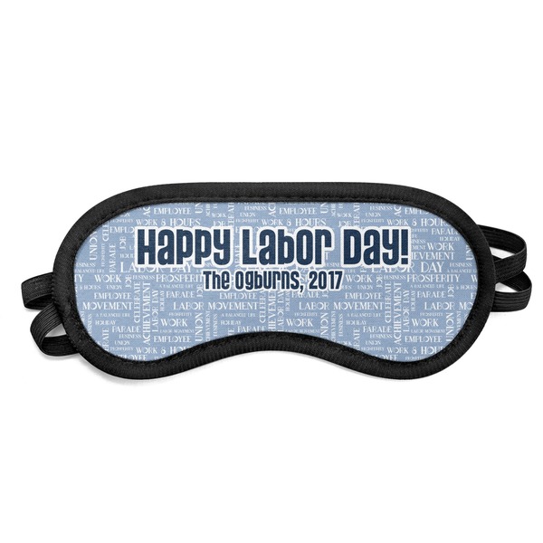 Custom Labor Day Sleeping Eye Mask - Small (Personalized)