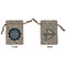 Labor Day Small Burlap Gift Bag - Front & Back (Personalized)