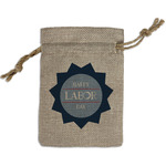 Labor Day Small Burlap Gift Bag - Front