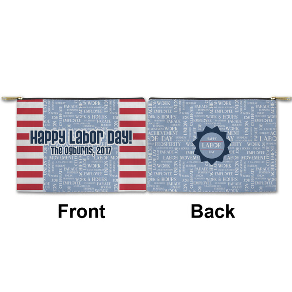 Labor Day Small Zipper Pouch Approval (Front and Back)