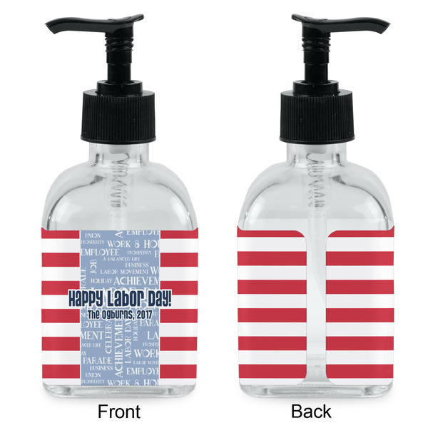 Labor Day Glass Soap/Lotion Dispenser - Approval