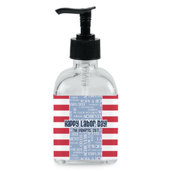 Labor Day Glass Soap & Lotion Bottle - Single Bottle (Personalized)