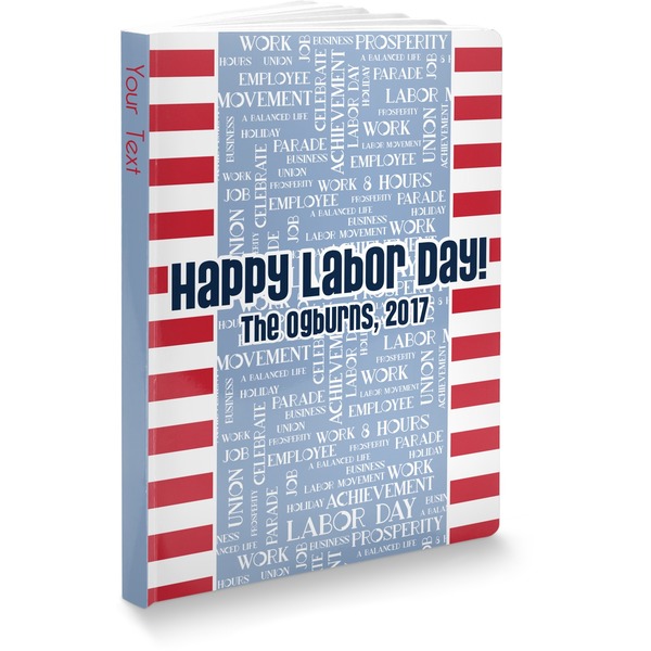 Custom Labor Day Softbound Notebook - 5.75" x 8" (Personalized)