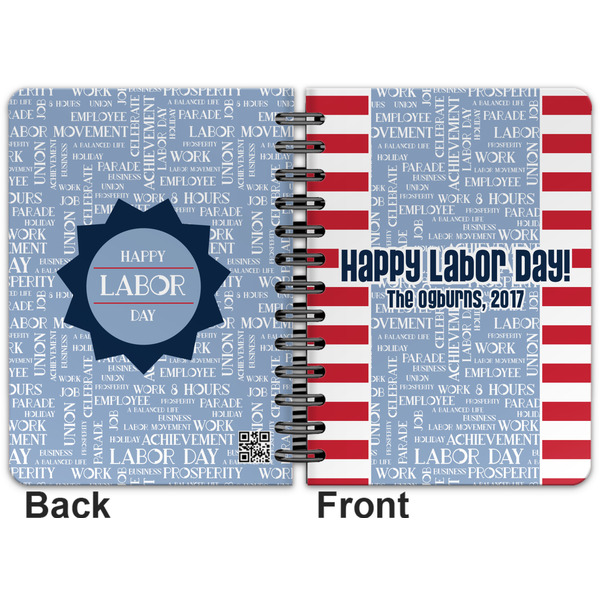 Labor Day Spiral Journal 5 x 7 - Apvl