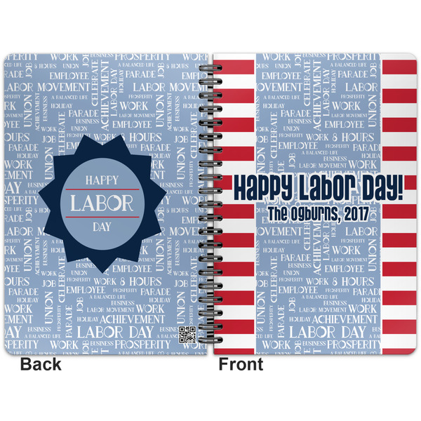 Labor Day Spiral Journal 7 x 10 - Apvl