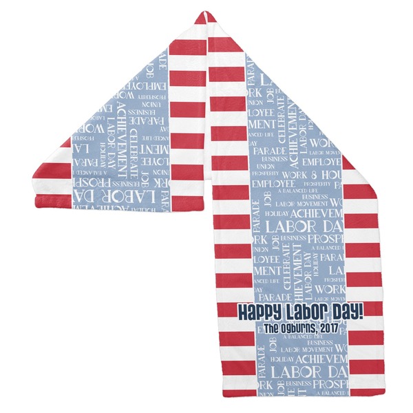 Labor Day Sports Towel Folded - Both Sides Showing