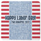 Labor Day Square Rubber Backed Coaster (Personalized)