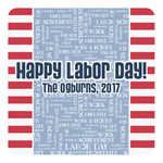 Labor Day Square Decal (Personalized)