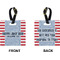 Labor Day Square Luggage Tag (Front + Back)