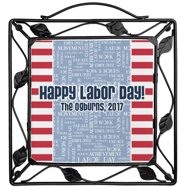Custom Labor Day Square Trivet (Personalized)