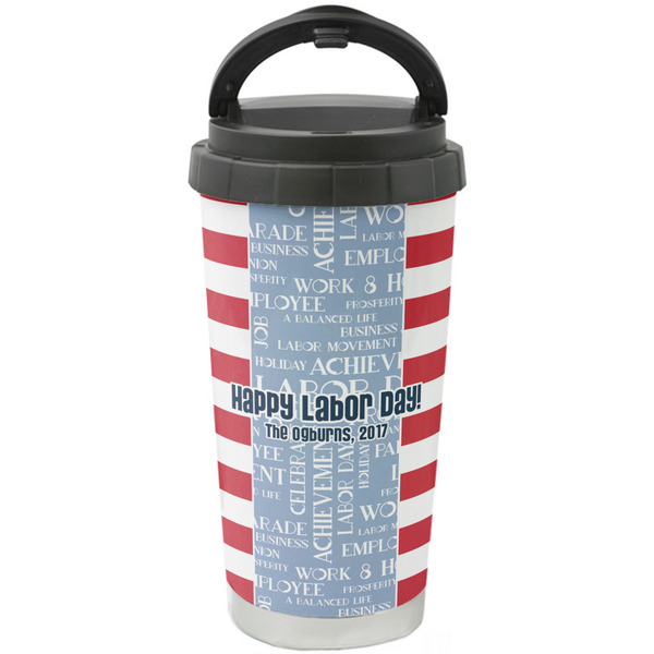 Custom Labor Day Stainless Steel Coffee Tumbler (Personalized)