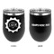Labor Day Stainless Wine Tumblers - Black - Double Sided - Approval